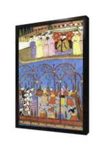 3. Ahmed Dansçıları İzlerken Levni Minyatürü | Kanvas Tablo | Cam Tablo | Mdf Tablo | B21100 - Görsel 4