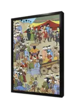 Esnaf Loncaları Levni Minyatürü | Kanvas Tablo | Cam Tablo | Mdf Tablo | B21102 - Görsel 4