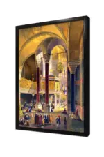 Osmanlı İmparatorluğu Zamanı Ayasofya Camii | Kanvas Tablo | Cam Tablo | Mdf Tablo | B21122 - Görsel 4