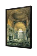 Osmanlı İmparatorluğu Zamanı Ayasofya Camii | Kanvas Tablo | Cam Tablo | Mdf Tablo | B21125 - Görsel 4