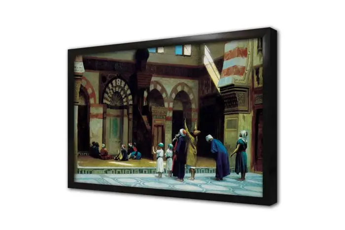 Osmanlı Dönemi Cami Avlusu | Kanvas Tablo | Cam Tablo | Mdf Tablo | B21142 - Görsel 4
