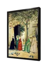 Sultanahmet Camii Girişinde Kadınlar | Kanvas Tablo | Cam Tablo | Mdf Tablo | B21197 - Görsel 4