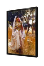 Mağribi Kız Cezayir Sahili Frederick Arthur Bridgman | Kanvas Tablo | Cam Tablo | Mdf Tablo | B21244 - Görsel 4