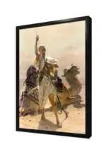 Silah Çeken Asker Ve Deve | Kanvas Tablo | Cam Tablo | Mdf Tablo | B21283 - Görsel 4