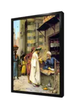 Tesbih Alışverişi Yapan Tüccar | Kanvas Tablo | Cam Tablo | Mdf Tablo | B21285 - Görsel 4