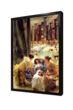 Kadın Erkek Karışık Hamam | Kanvas Tablo | Cam Tablo | Mdf Tablo | B21304 - Görsel 4