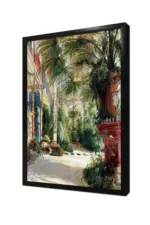 Saray Avlusu İçerisinde Palmiyeler | Kanvas Tablo | Cam Tablo | Mdf Tablo | B21312 - Görsel 4