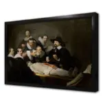 Dr. Nicolaes Tulpun Anatomi Dersi Rembrandt Çerçeveli Mdf Tablo MB22037 60x80 cm