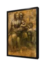 Meryem Ana Çocuk İsa Eskiz L Da Vinci | Kanvas Tablo | Cam Tablo | Mdf Tablo | B22048 - Görsel 4