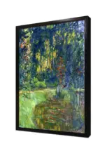 Nilüferler Bir Pond Üzerinde Köprü | Kanvas Tablo | Cam Tablo | Mdf Tablo | B22115 - Görsel 4