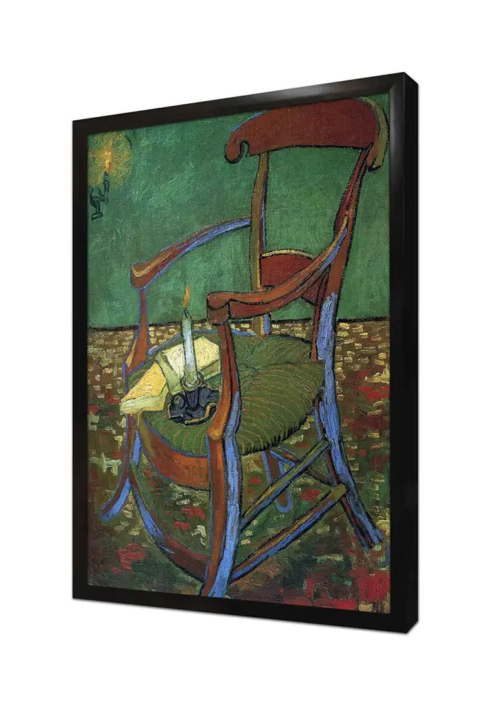 Sandalye Vincent Van Gogh | Kanvas Tablo | Cam Tablo | Mdf Tablo | B22158 - Görsel 4