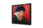 Van Gogh Otoportre Kulağı Kesik | Kanvas Tablo | Cam Tablo | Mdf Tablo | B22159 - Görsel 4