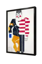 Buz Pateni İçin Kostüm Dizaynı Fernand Leger | Kanvas Tablo | Cam Tablo | Mdf Tablo | B22270 - Görsel 4