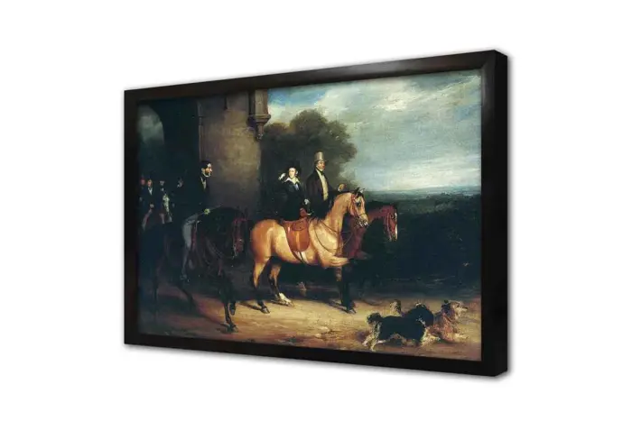 Queen Victoria Riding Out | Kanvas Tablo | Cam Tablo | Mdf Tablo | B22292 - Görsel 4
