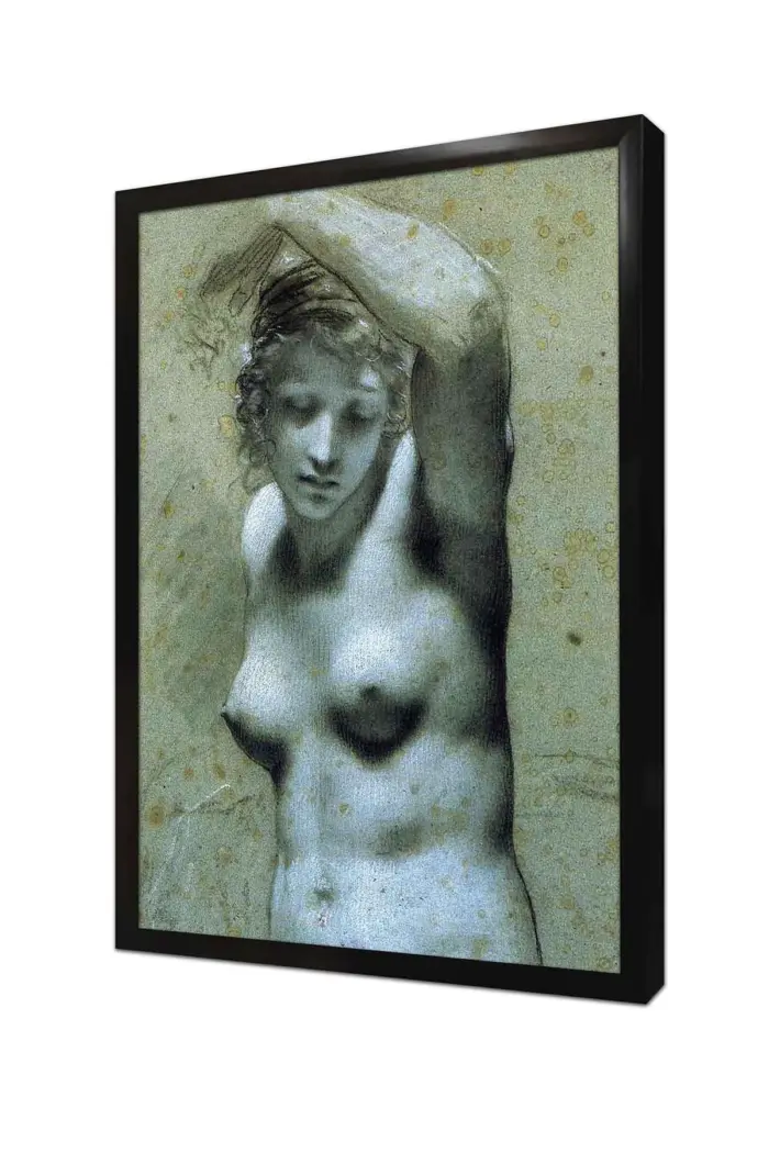 Bust Of Female Nude | Kanvas Tablo | Cam Tablo | Mdf Tablo | B22382 - Görsel 4