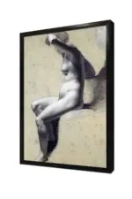 Karakalem Desen Pp Prudhon | Kanvas Tablo | Cam Tablo | Mdf Tablo | B22384 - Görsel 4