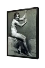 Karakalem Desen Pp Prudhon | Kanvas Tablo | Cam Tablo | Mdf Tablo | B22386 - Görsel 4