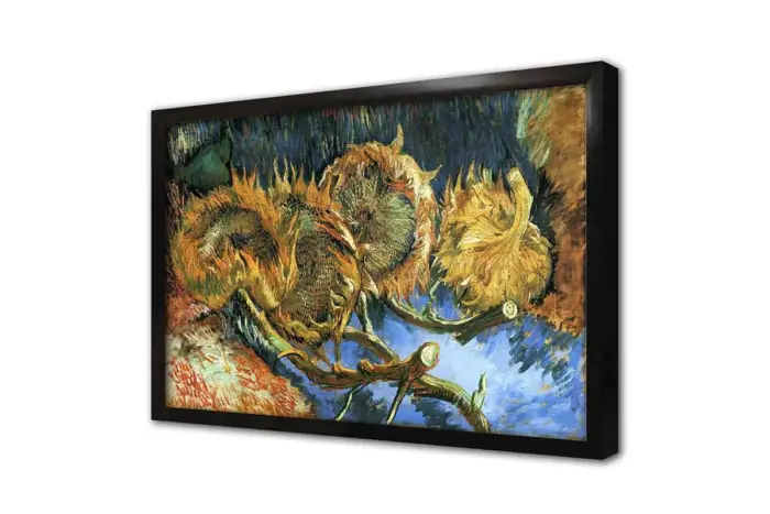 Still Life With Four Sunflowers | Kanvas Tablo | Cam Tablo | Mdf Tablo | B22508 - Görsel 4