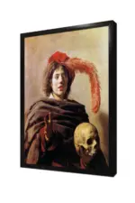 Young Man Holding A Skull | Kanvas Tablo | Cam Tablo | Mdf Tablo | B22526 - Görsel 4