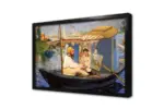 Monet Teknede Resim Yapıyor Manet | Kanvas Tablo | Cam Tablo | Mdf Tablo | B22612 - Görsel 4