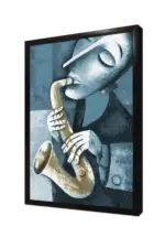 Saksafon Çalan Adam | Kanvas Tablo | Cam Tablo | Mdf Tablo | B22614 - Görsel 4