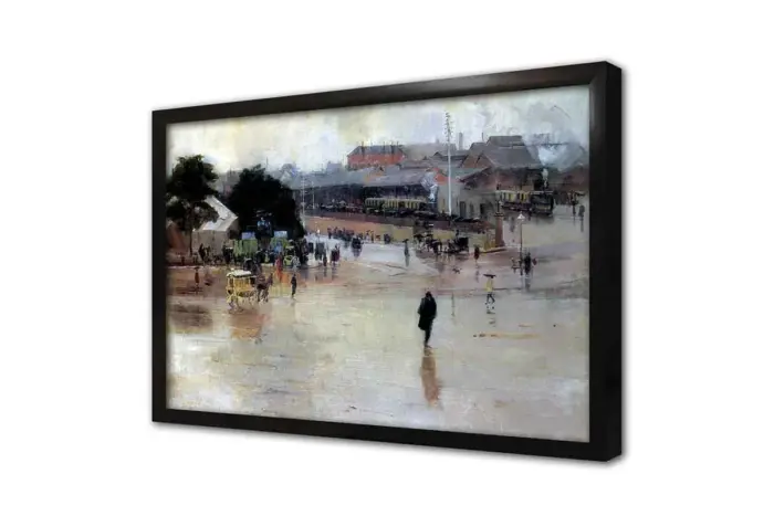 Kasaba Meydanı | Kanvas Tablo | Cam Tablo | Mdf Tablo | B23034 - Görsel 4