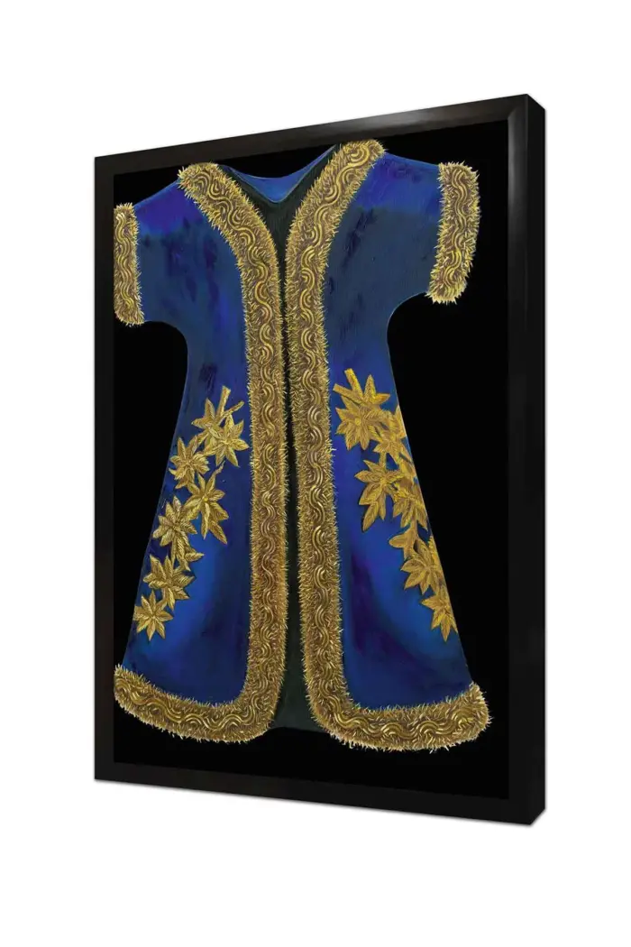 Mavi Yünlü Şehzade Kaftan | Kanvas Tablo | Cam Tablo | Mdf Tablo | B30005 - Görsel 4