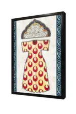 Kitabeli Osmanlı Kaftan | Kanvas Tablo | Cam Tablo | Mdf Tablo | B30008 - Görsel 4