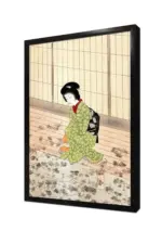 Oturan Japon Kadın | Kanvas Tablo | Cam Tablo | Mdf Tablo | B31001 - Görsel 4