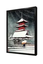 Japonyada Kış | Kanvas Tablo | Cam Tablo | Mdf Tablo | B31013 - Görsel 4