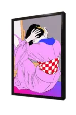 Japon Kadın | Kanvas Tablo | Cam Tablo | Mdf Tablo | B31022 - Görsel 4