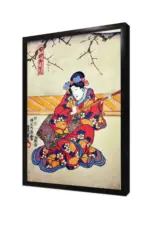 Japon Kadın | Kanvas Tablo | Cam Tablo | Mdf Tablo | B31025 - Görsel 4