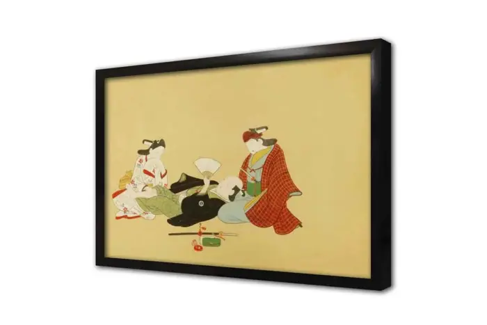 Masaj Yapan Kızlar Japon Sanatı | Kanvas Tablo | Cam Tablo | Mdf Tablo | B31037 - Görsel 4