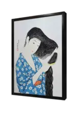 Japon Kadın | Kanvas Tablo | Cam Tablo | Mdf Tablo | B31046 - Görsel 4