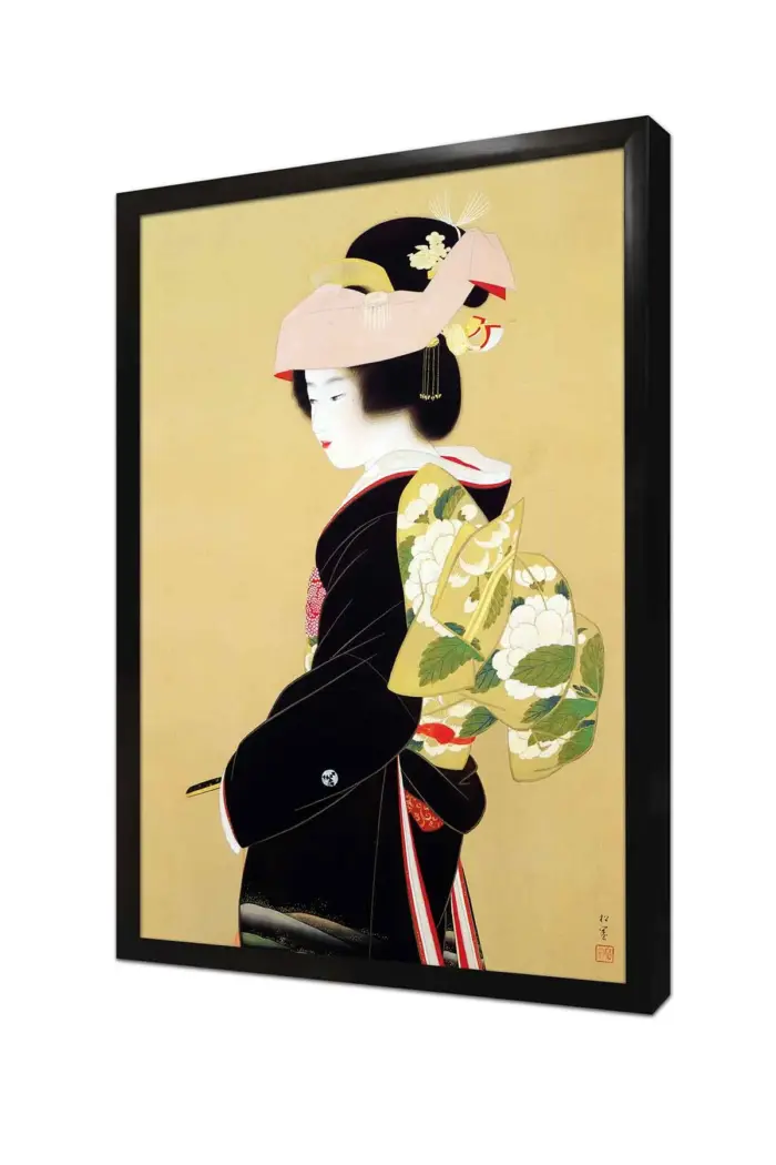 Japon Kadın | Kanvas Tablo | Cam Tablo | Mdf Tablo | B31048 - Görsel 4