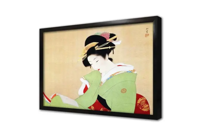 Japon Kadın | Kanvas Tablo | Cam Tablo | Mdf Tablo | B31049 - Görsel 4