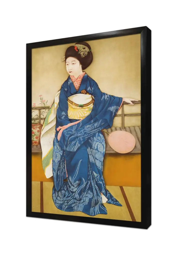 Japon Kadın | Kanvas Tablo | Cam Tablo | Mdf Tablo | B31052 - Görsel 4