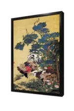 Horozlar Ve Çiçek | Kanvas Tablo | Cam Tablo | Mdf Tablo | B31067 - Görsel 4