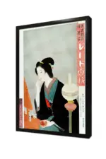 Makyaj Yapan Japon Kadın | Kanvas Tablo | Cam Tablo | Mdf Tablo | B31082 - Görsel 4