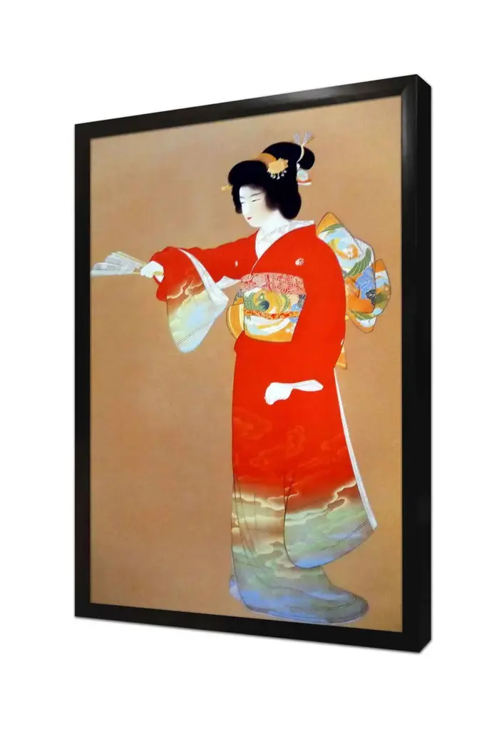 Japon Kadın | Kanvas Tablo | Cam Tablo | Mdf Tablo | B31093 - Görsel 4