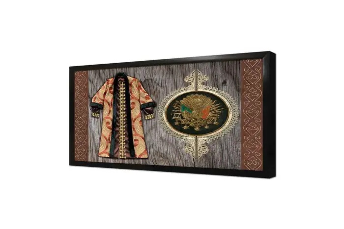 Osmanlı Arması Ve Kaftan 1 | Kanvas Tablo | Cam Tablo | Mdf Tablo | B32006 - Görsel 4