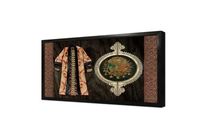 Osmanlı Arması Ve Kaftan 2 | Kanvas Tablo | Cam Tablo | Mdf Tablo | B32007 - Görsel 4