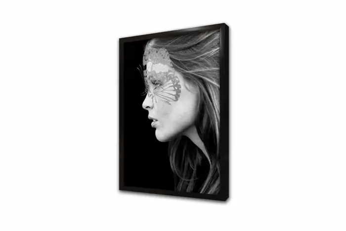 Maskeli Kadın | Kanvas Tablo | Cam Tablo | Mdf Tablo | B33004 - Görsel 4