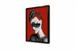 İstanbul Kadın Manipülasyon Kırmızı | Kanvas Tablo | Cam Tablo | Mdf Tablo | B33028 - Görsel 4