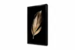 Siyah Altın Yaprak | Kanvas Tablo | Cam Tablo | Mdf Tablo | B33049 - Görsel 3