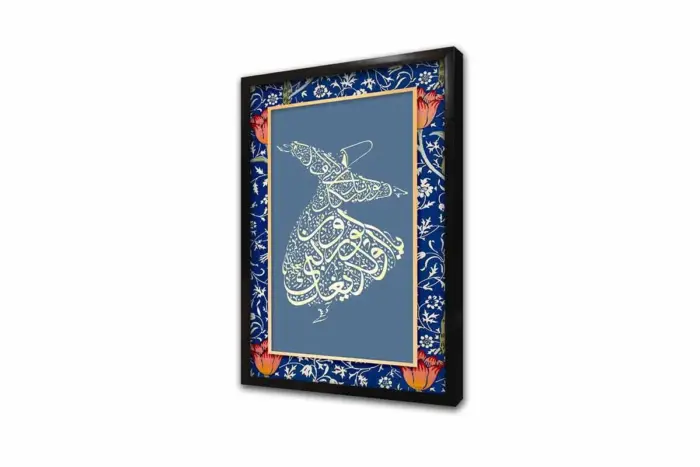 Semazen Açık Mavi | Kanvas Tablo | Cam Tablo | Mdf Tablo | B33070 - Görsel 4