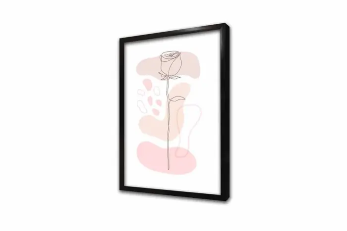 Line Art Çiçek V | Kanvas Tablo | Cam Tablo | Mdf Tablo | B33131 - Görsel 4