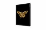Altın Kelebek Ve Soyut Üçlü Kanvas Tablo | Cam Tablo | Mdf Tablo Seti | B33140 - Görsel 13