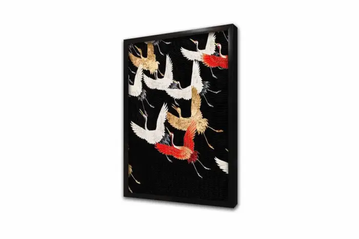 Leylekler Ve Çiçekler Üçlü Kanvas Tablo | Cam Tablo | Mdf Tablo Seti | B33142 - Görsel 15