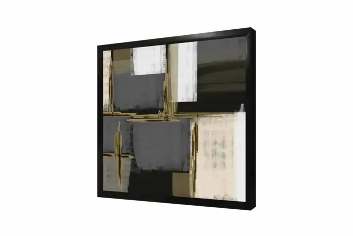 Gri Yeşil Soyut İkili Kanvas Tablo | Cam Tablo | Mdf Tablo Seti | B33152 - Görsel 11